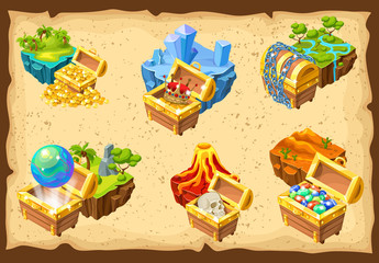 Gaming Islands And Hidden Treasures Set © ivan mogilevchik
