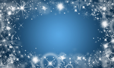Christmas background blue