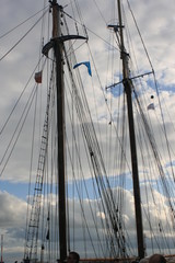 Obraz premium Segelschiff ,Mast, Yacht, Yachtseile