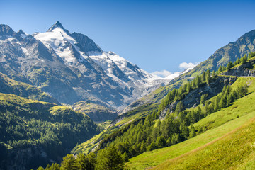 Fototapeta na wymiar Großglockner, the highest mountain of Austria, Carinthia,