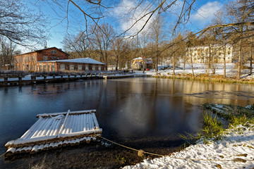 Fototapeta na wymiar Fiskars Village in Raseborg, Finland