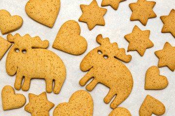 ginger cookies background