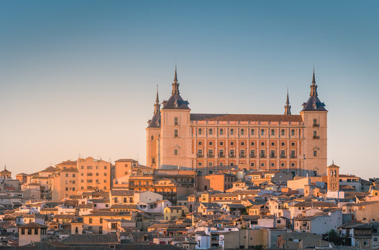 Toledo, Spain old town cityscape at the Alcazar. © Daniel