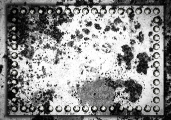 Metal texture background with screw