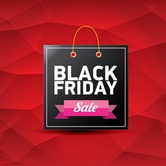 vector Black Friday sale poster or banner