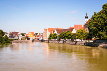 Obraz premium the medieval town of Dinkelsbuhl on the romantic road , Bavaria, Germany 