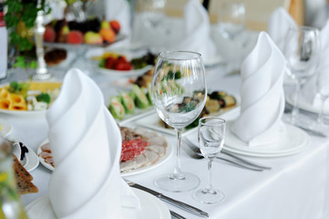 wedding banquet in restaurant