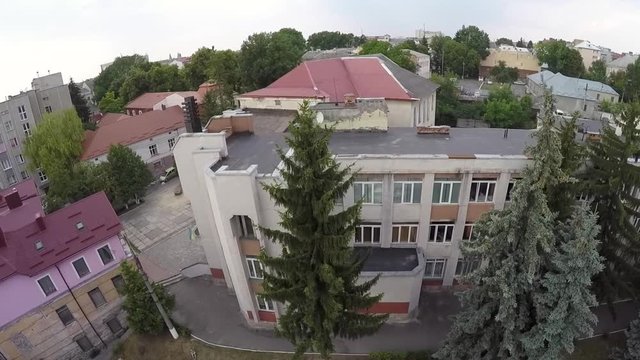 Aerial view of Ternopil children's puppet theatre