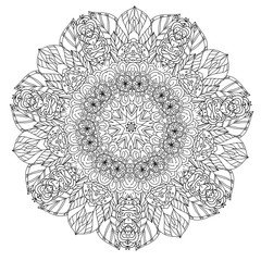 coloring book antistress style picture