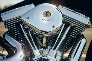 Fototapeta premium Motorcycle Engine Detail
