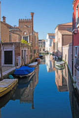 Venice - The little canal near Fundamenta Girardini street.