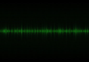 Sound waves oscillating glow light, Abstract technology background - Vector