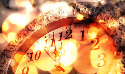 New Year's at midnight