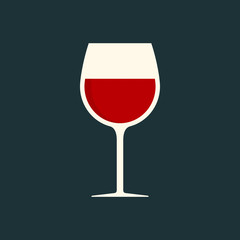 Wine glass icon - Vector