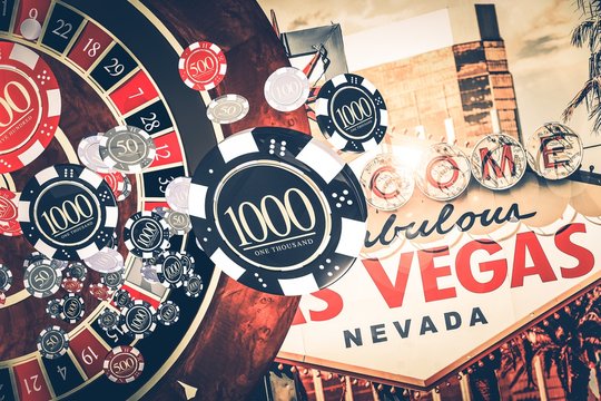 Vegas Casino Roulette Concept