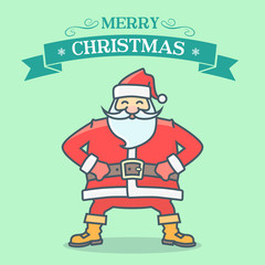  Santa greeting card