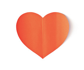 Fototapeta premium Red Heart paper