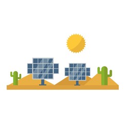 Sun solar energy vector