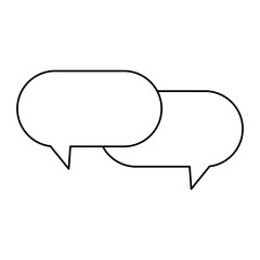 Bubble icon. Communication message discussion and conversation theme. Isolated design. Vector illustration
