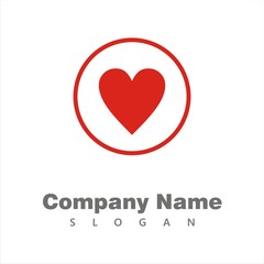 Happy and Love logo template 
