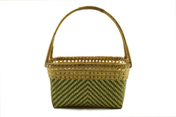 basket from bamboo