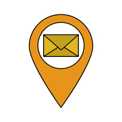 Envelope icon. Email mail message letter and marketingl theme. Isolated design. Vector illustration