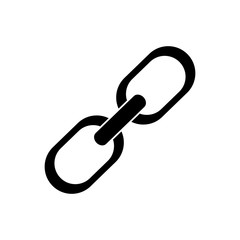 Link symbol icon. Web connection internet chain and hyperlink theme. Isolated design. Vector illustration