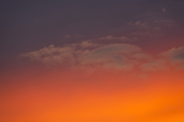 Sunset sky and cloud, Colorful sky in twilight time