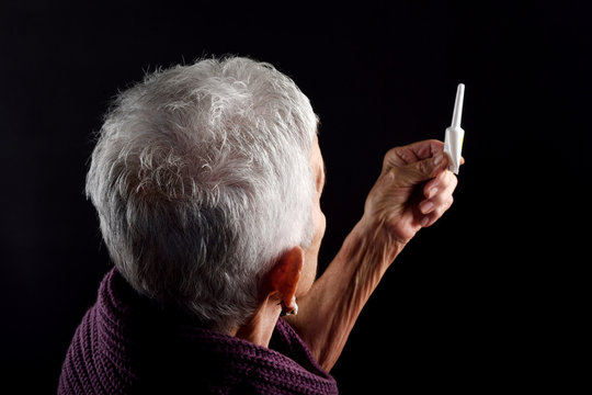 Senior woman Laxative