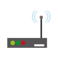 Wifi icon. Internet technology communication connection and network theme. Isolated design. Vector illustration