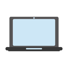 Laptop icon. Device gadget technology and electronic theme. Isolated design. Vector illustration