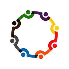 People Group Partnership. Vector Illustration