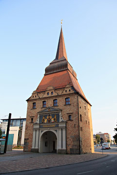 The Steintor In Rostock In Germany