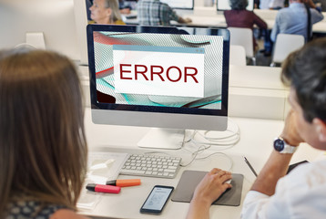 Error Disconnect Warning Failure AbEnd Concept