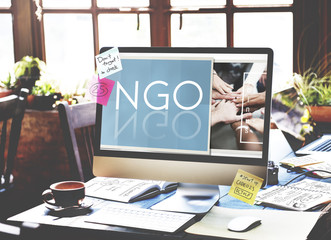 NGO Contribution Corporate Foundation Nonprofit Concept