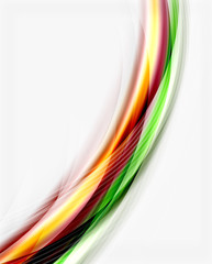 Glossy translucent wave vector template