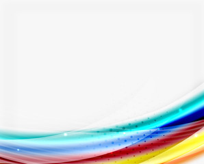 Glossy translucent wave vector template