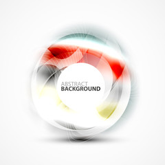 Shiny blurred cicrle template