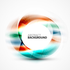 Shiny blurred cicrle template