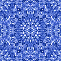 Seamless background with abstract ethnic pattern.