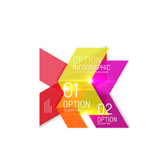 Abstract background, geometric infographic option templates