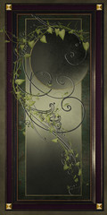 Art Decor with ivy illustration and frame with details