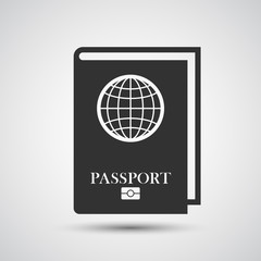 Passport icon - Vector 