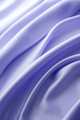 薄い紫色のサテンのドレープ