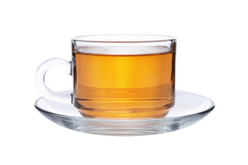 cup of tea isolated on white background