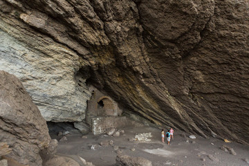 Vinoteca Golitsyn grotto Chaliapin in mountain Koba-Kaya