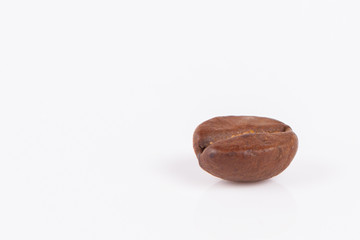 coffee  bean  on white paper  background