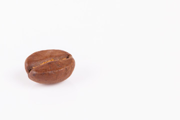 coffee  bean  on white paper  background