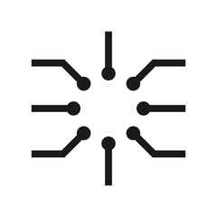 Technology logo design, chip logo design