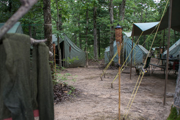 Drying Socks at Summer Camp